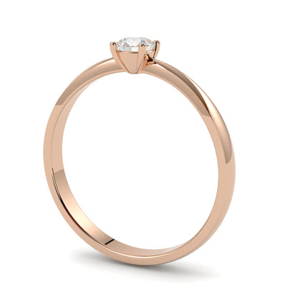 Pierścionek z różowego złota 750 z diamentem – stylowa biżuteria GOLDPORT Szczecin