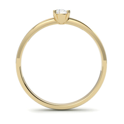 Pierścionek zaręczynowy z żółtego złota 585 z diamentem – ponadczasowa elegancja GOLDPORT