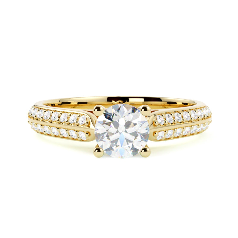 Pierścionek z żółtego złota 585 z diamentem – ponadczasowy charakter marki GOLDPORT