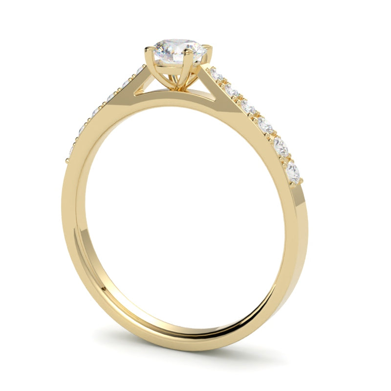 Złoty pierścionek 750 z diamentami – elegancja w najlepszym wydaniu GOLDPORT