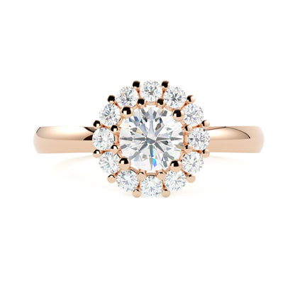 Pierścionek z różowego złota 585 z diamentem – ponadczasowy kolor złota i solidna oprawa