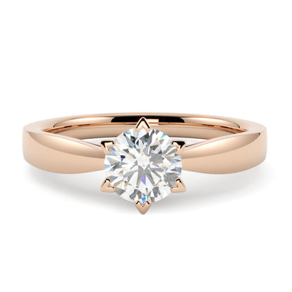 Pierścionek z diamentem Summer z różowego złota 585 – projekt w konfiguratorze GOLDPORT
