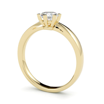 Pierścionek z diamentem Summer z żółtego złota 750 – konfigurator pierścionków GOLDPORT