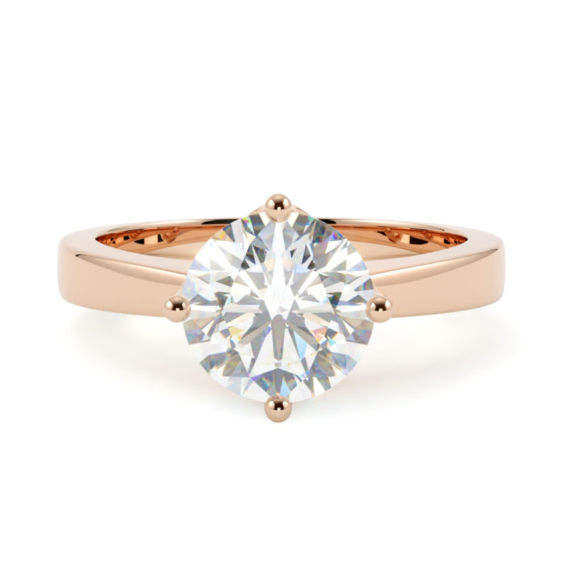 Pierścionek z diamentem Aurelia z różowego złota 585 – projekt w konfiguratorze GOLDPORT