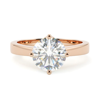 Pierścionek z diamentem Aurelia z różowego złota 585 – projekt w konfiguratorze GOLDPORT