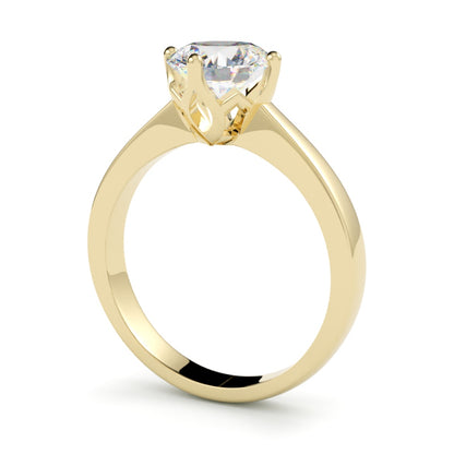 Pierścionek z diamentem Aurelia z żółtego złota 750 – GOLDPORT Szczecin