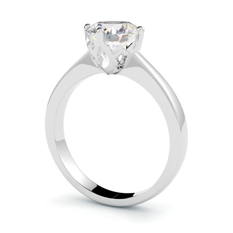 Pierścionek z diamentem Aurelia z platyny 950 – GOLDPORT Szczecin