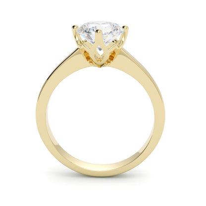 Pierścionek zaręczynowy z diamentem Aurelia z żółtego złota 585 – GOLDPORT Szczecin