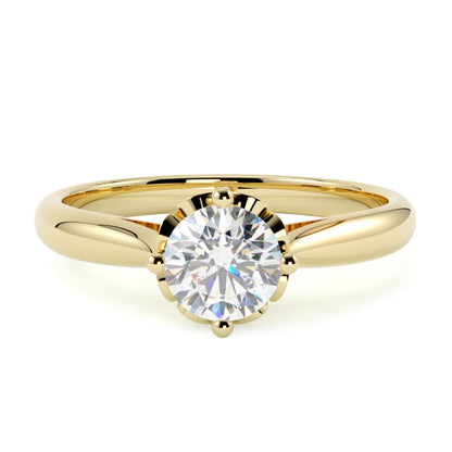 Pierścionek z diamentem Isla z żółtego złota 585 – elegancki projekt GOLDPORT Szczecin