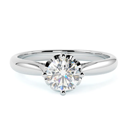 Isla – pierścionek zaręczynowy w białym złocie 585 z naturalnym diamentem