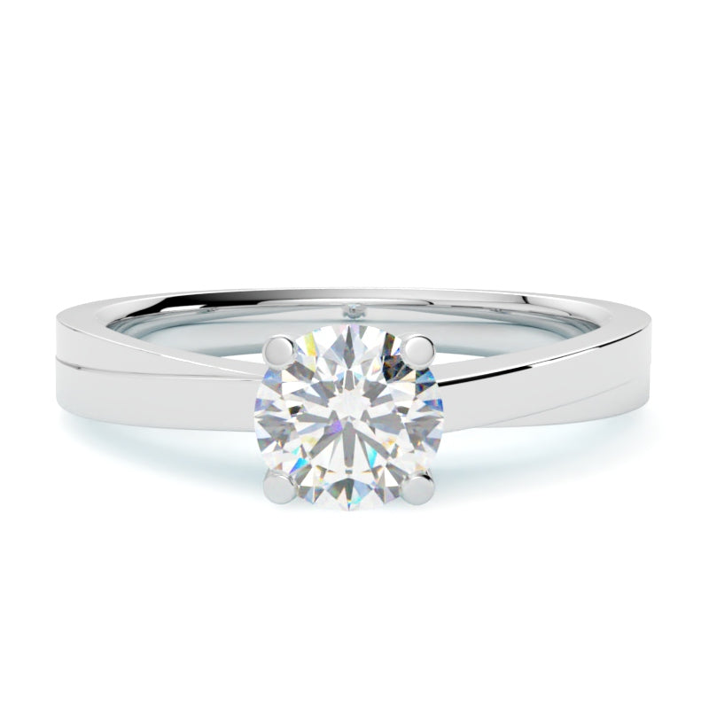 Elodie – pierścionek zaręczynowy w białym złocie 585 z naturalnym diamentem