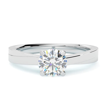 Elodie – pierścionek zaręczynowy w białym złocie 585 z naturalnym diamentem