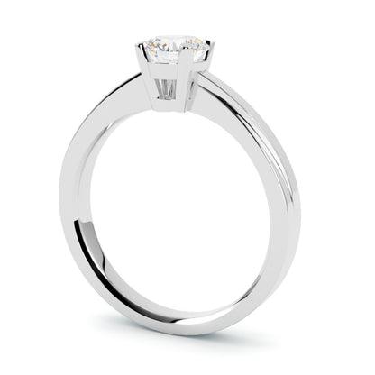 Elodie – pierścionek zaręczynowy w białym złocie 750 z diamentem naturalnym