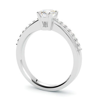 Naomi – pierścionek zaręczynowy z platyny 950 z diamentami