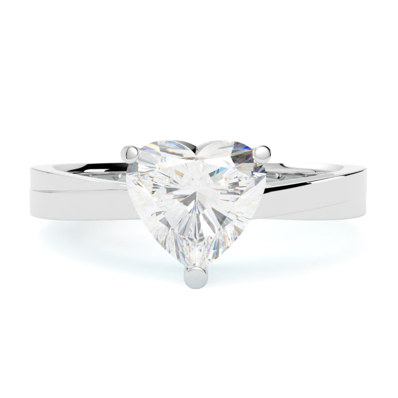 Pierścionek z diamentem Ava w białym złocie 585 – ponadczasowy blask i precyzja wykonania GOLDPORT