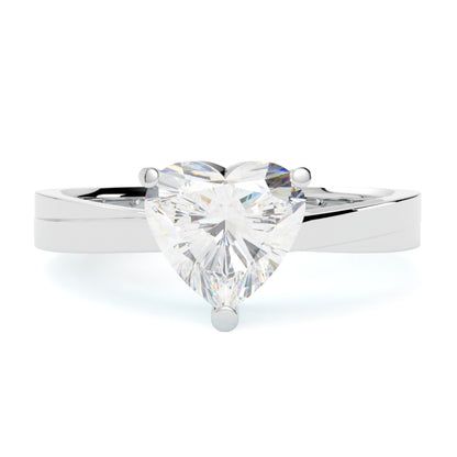 Pierścionek z diamentem Ava w białym złocie 585 – ponadczasowy blask i precyzja wykonania GOLDPORT