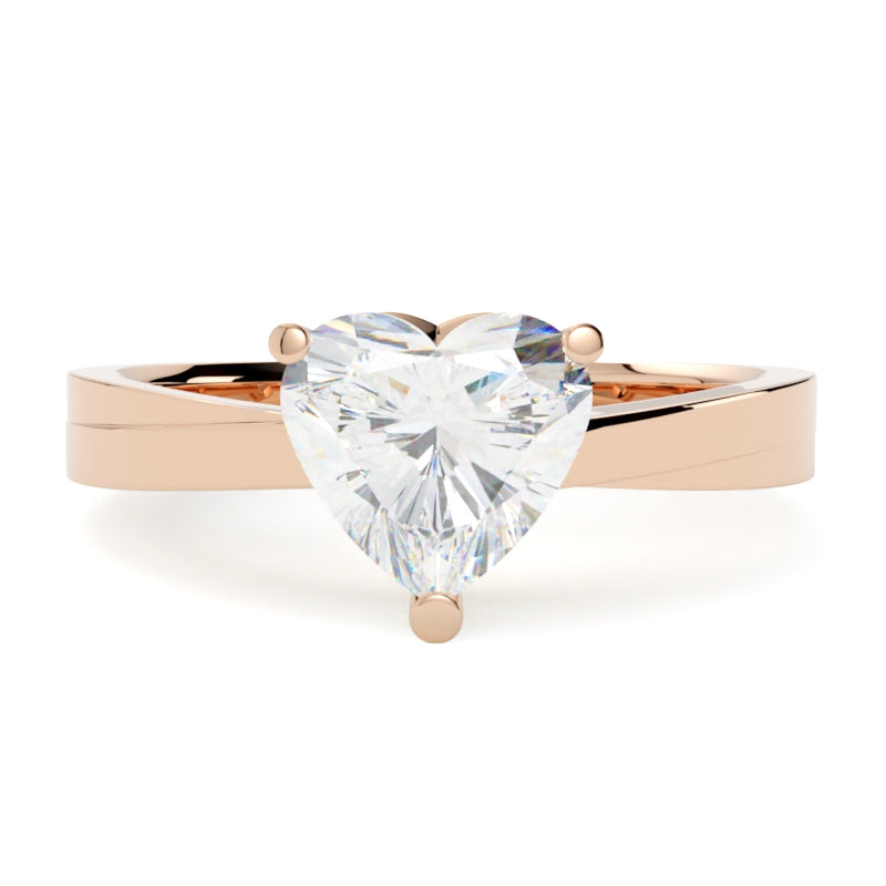 Pierścionek z diamentem Ava z różowego złota 585 – romantyczny urok w szczecińskiej manufakturze biżuterii