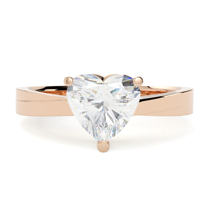 Pierścionek z diamentem Ava z różowego złota 585 – romantyczny urok w szczecińskiej manufakturze biżuterii