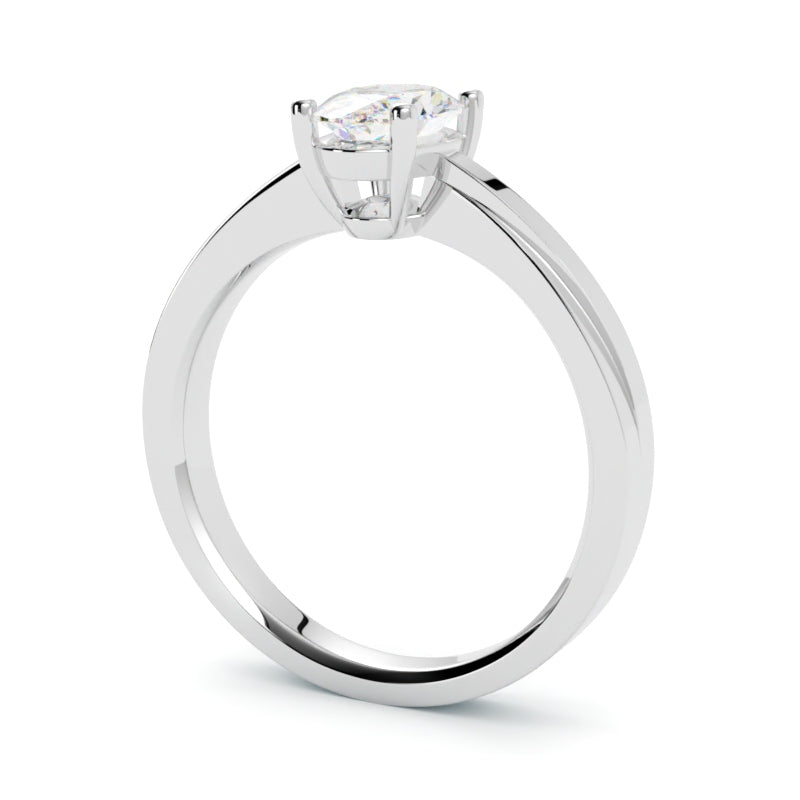 Pierścionek z diamentem Paige z platyny 950 – szlachetny, ponadczasowy projekt manufaktury GOLDPORT