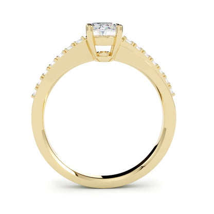 Pierścionek z diamentem Tessa z żółtego złota 585 - ponadczasowy model od GOLDPORT