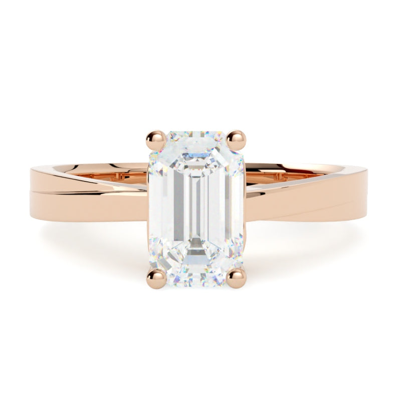 Pierścionek z różowego złota 585 z diamentem – subtelna biżuteria w stylu GOLDPORT