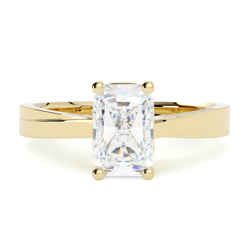 Pierścionek z diamentem z żółtego złota 585 – jubilerska precyzja GOLDPORT Szczecin