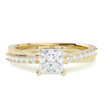 Pierścionek z żółtego złota 585 z diamentem – ponadczasowa forma ze szczecińskiej manufaktury