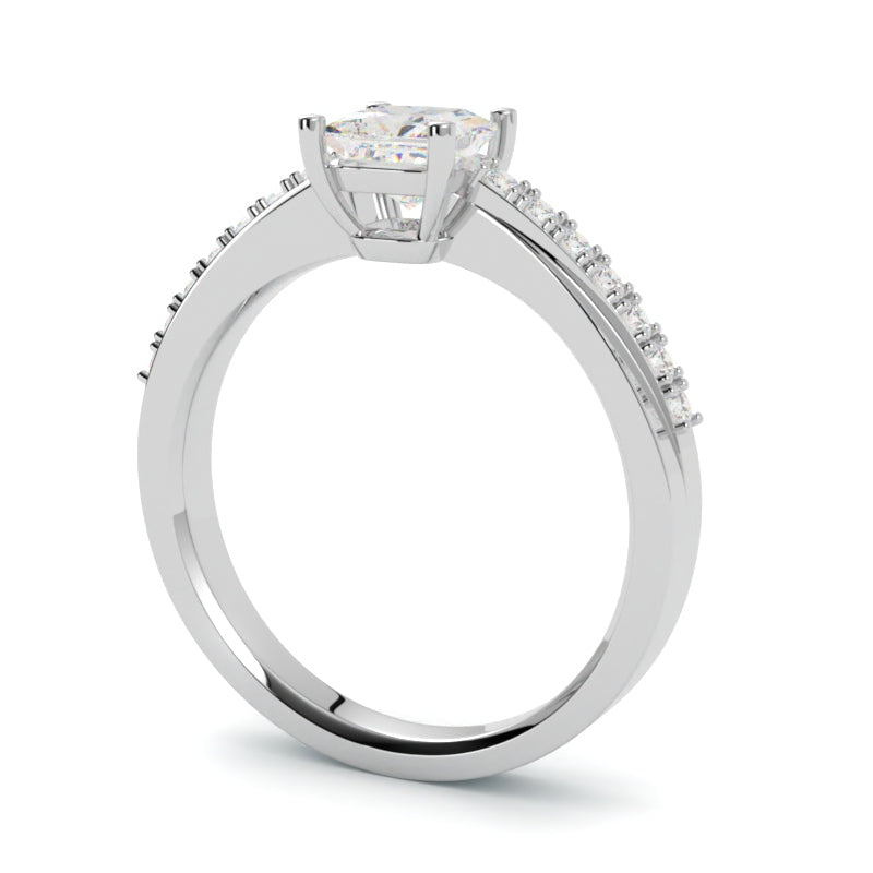 Pierścionek z platyny 950 z diamentem – elegancja i ręczne wykończenie ze Szczecina