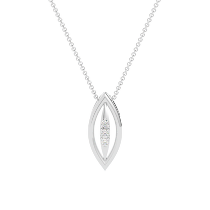 „Zawieszka z diamentem Atria – złoto białe 585 – GOLDPORT