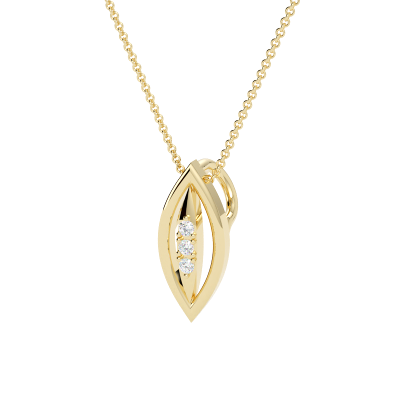 Zawieszka z diamentem Atria – złoto żółte 585 – GOLDPORT